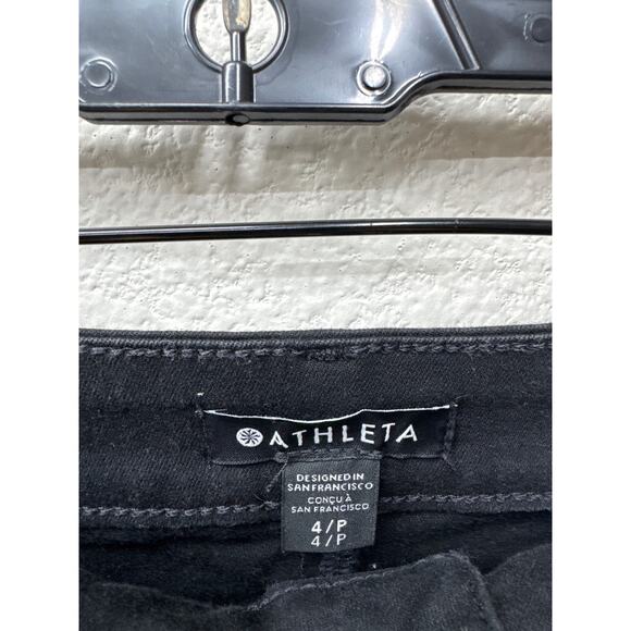 Athleta Jeans Womens Size 4P Black Flex Ultra Skinny Jeans Fall Winter Dark Wash - Picture 3 of 4